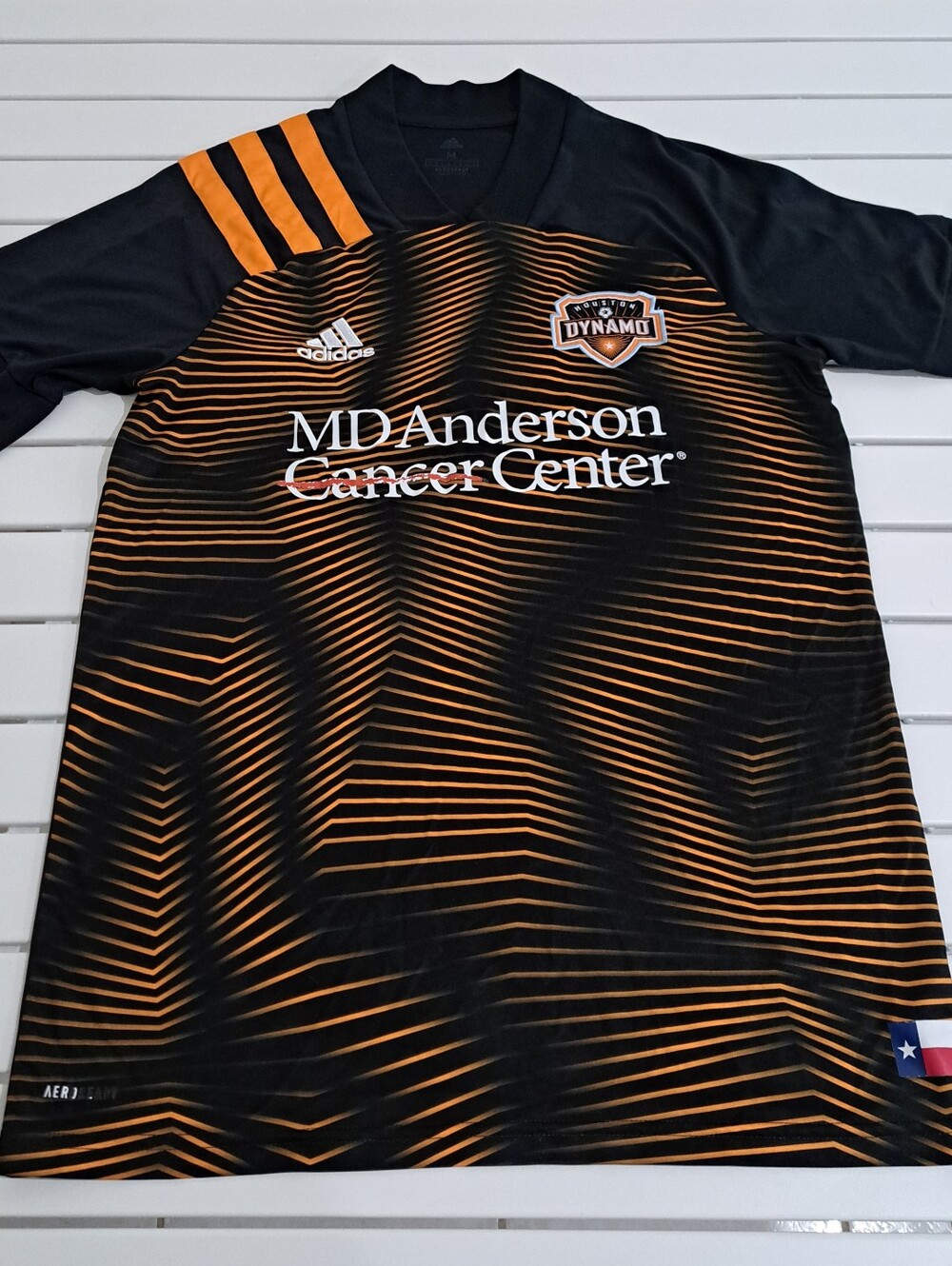 Adidas Authentic Houston Dynamo Black Jersey Size Medium
